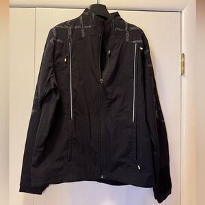 LULULEMON Cycling Jacket Zip Closure Reflective Pockets Compass Black Medium